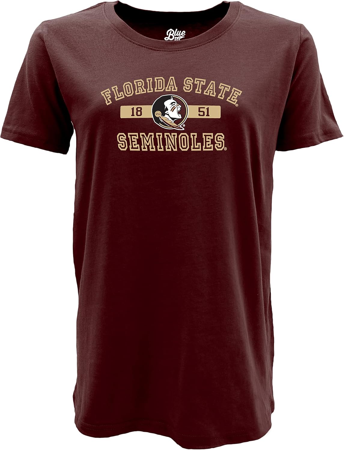 Blue 84 NCAA Womens NCAA Officially Licensed T-Shirt Athletic Team Color Florida State Seminoles Medium Team Color